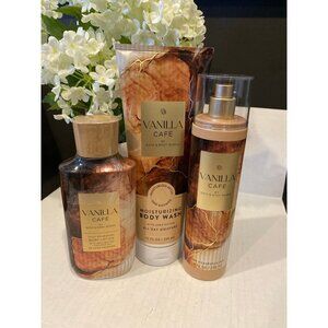 Bath & Body Works “Vanilla Cafe” New 3 Pc Body Care Set